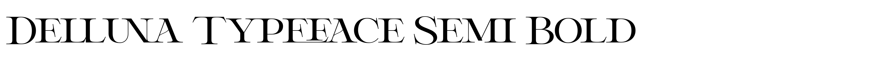 Delluna Typeface Semi Bold